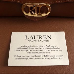 BNWT SET LARGE LAUREN RALPH LAUREN BAG AND MATCHING WALLET